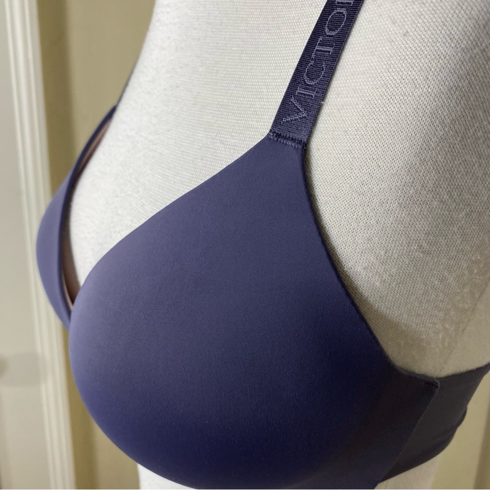 Victoria's Secret Purple Lightly Lined Padded Cup Wireless T-Shirt Bra 34C - Picture 4 of 13